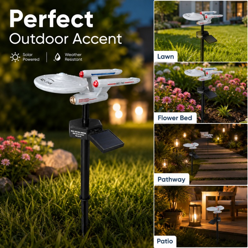 Smart Garden Lamp - مصباح حديقة شمسي على شكل سفينة