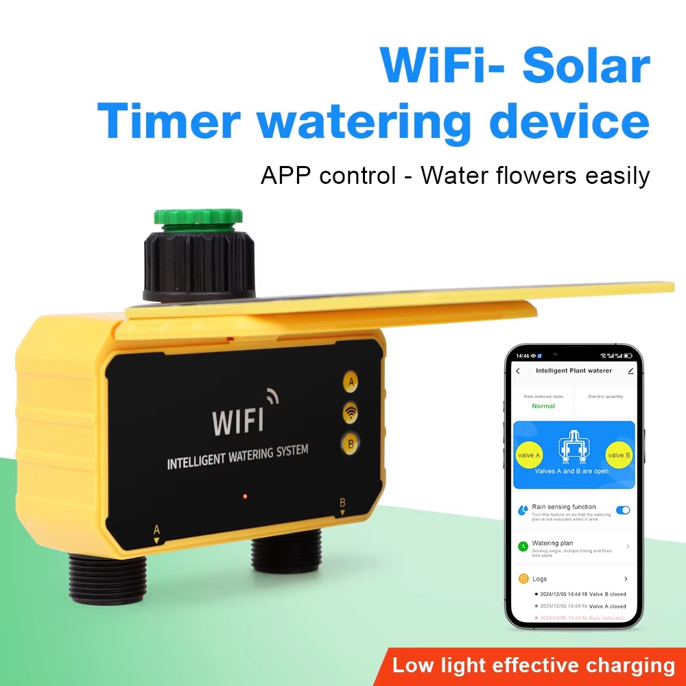 Smart Garden Water Timer - وحدة تحكم بالري بالطاقة الشمسية مع
