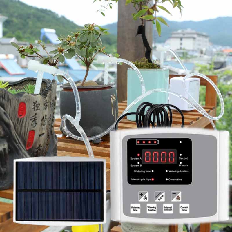 Smart Garden Water Timer - جهاز الري بالتنقيط للطاقة الشمسية الأوتوماتيكي،