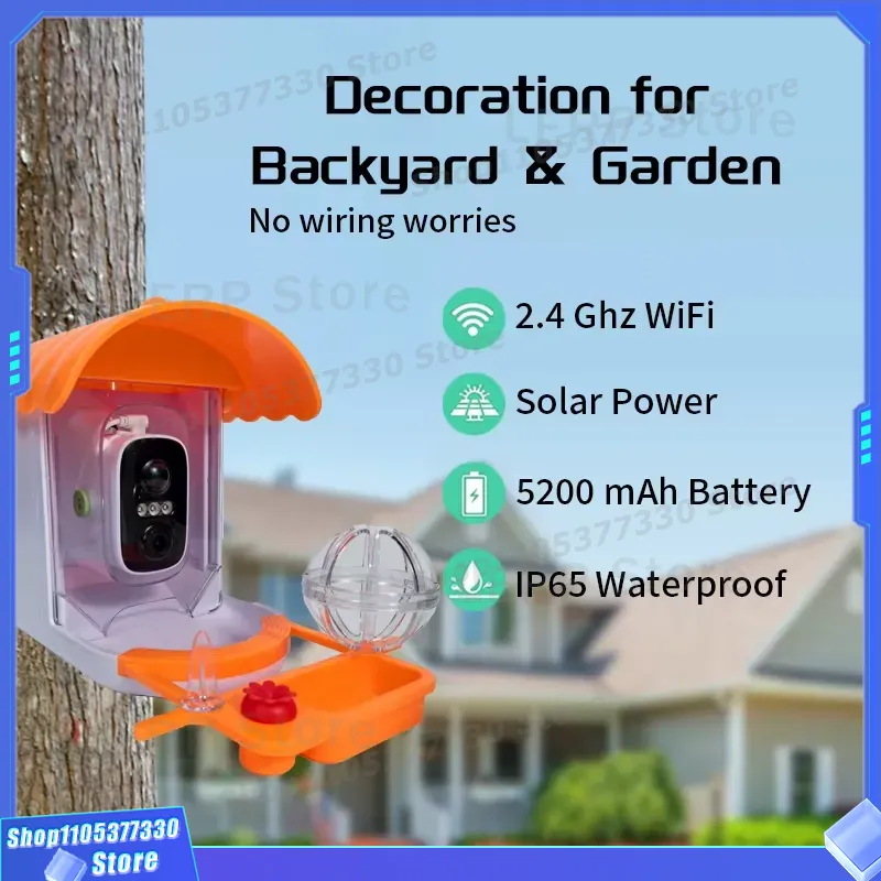 Smart Garden Ai - جهاز تغذية الطيور الذكي بدقة 3