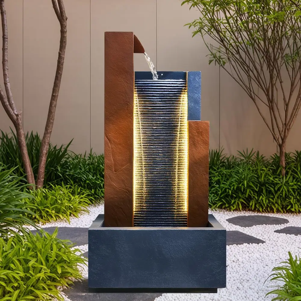 Smart Garden Offices - نافورة شلال ذكية كبيرة الحجم للحدائق
