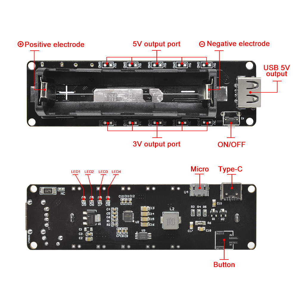 Smart Garden Esp32 - لوحة توسيع طاقة محمولة WEMOS ESP32