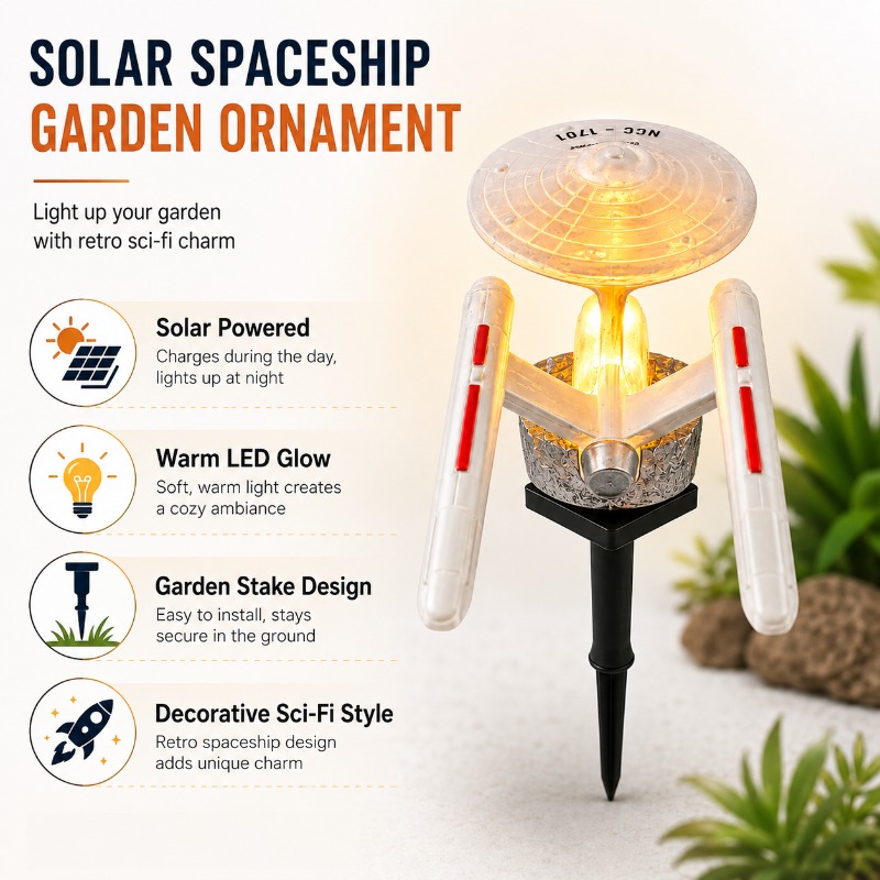 مصباح حديقة شمسي على شكل سفينة - مراجعة Smart Garden Lamp وسعره