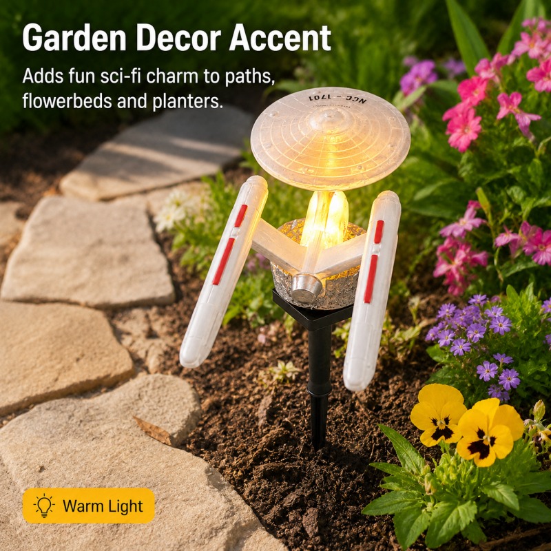 مصباح حديقة شمسي على شكل سفينة - مراجعة Smart Garden Lamp وسعره