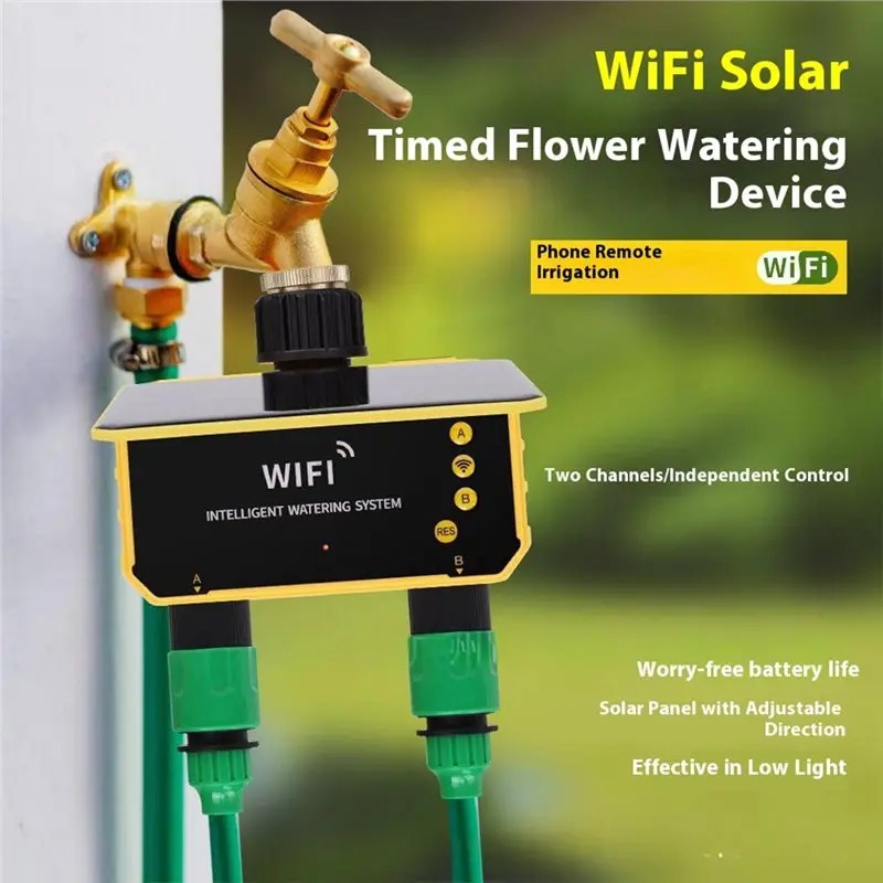 وحدة تحكم بالري بالطاقة الشمسي - مراجعة Smart Garden Water Timer وسعره