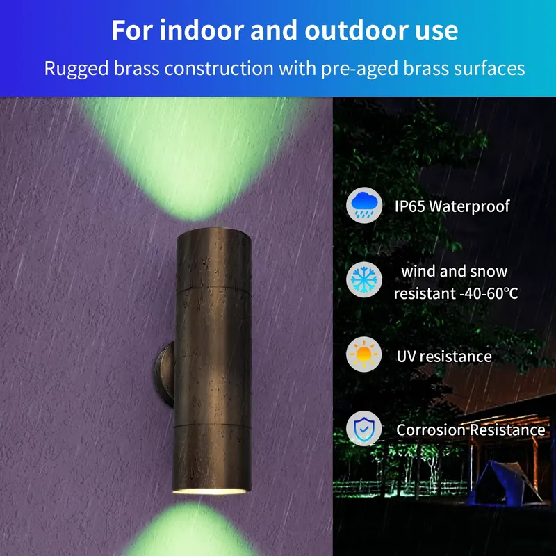 مصباح جداري خارجي LED من النحا - مراجعة Smart Gardening وسعره