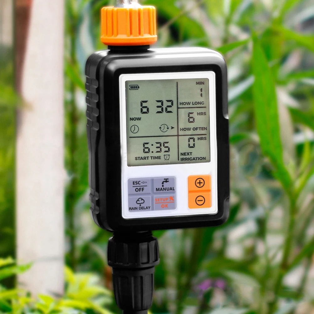 مؤقت ري إلكتروني للحدائق، شاشة - مراجعة Smart Garden Water Timer وسعره
