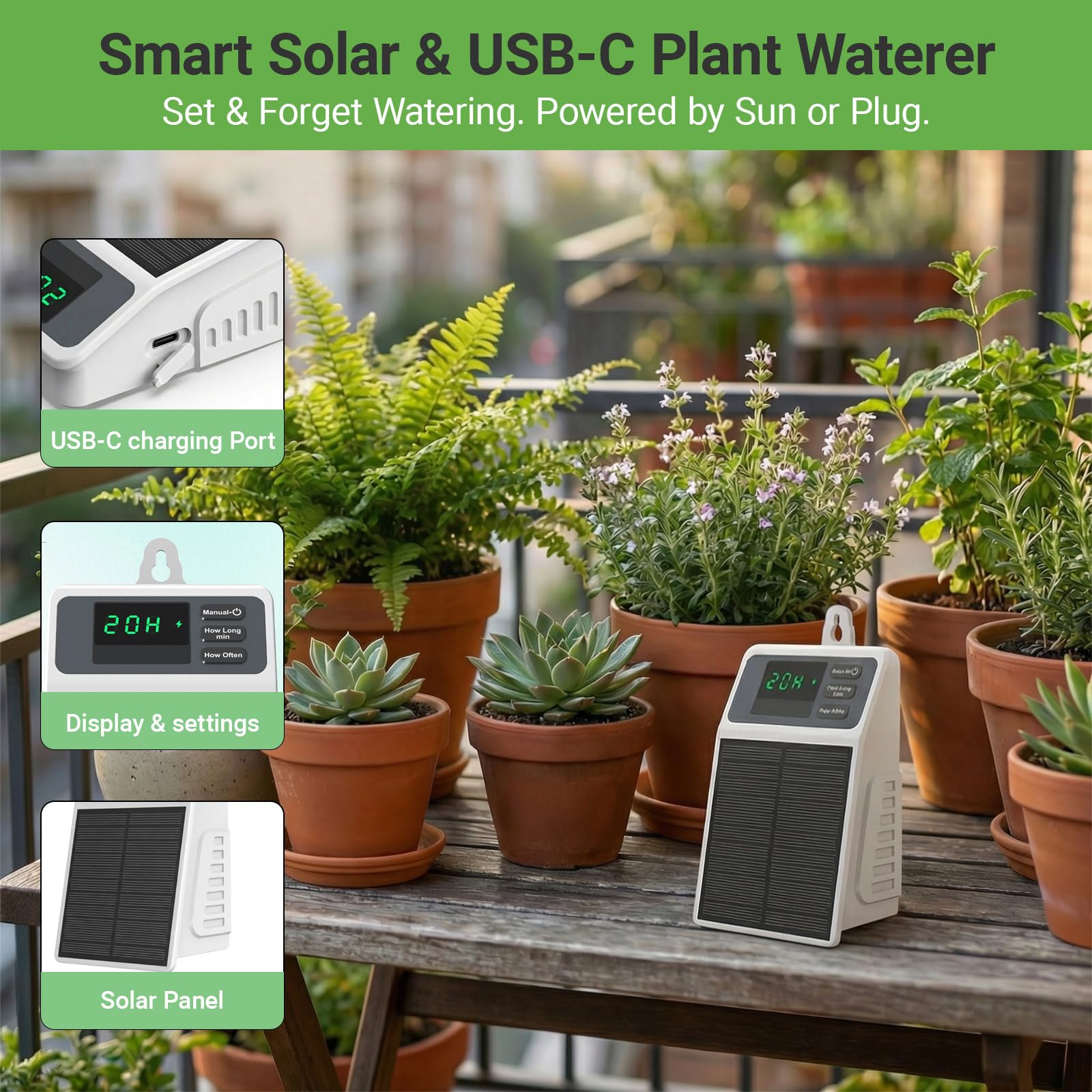 نظام ري بالتنقيط شمسي محسّن لل - مراجعة Smart Garden Auk وسعره