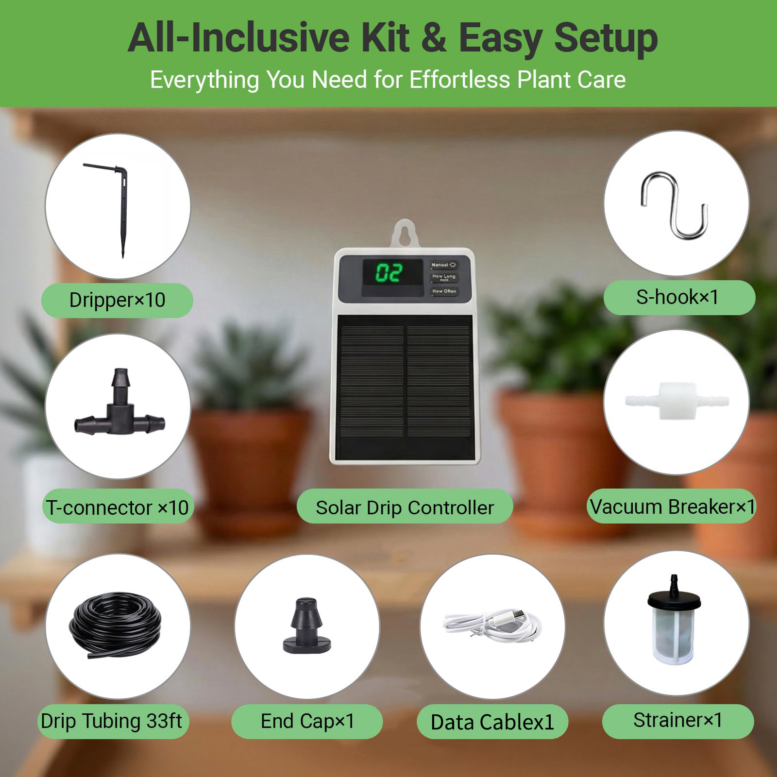 نظام ري بالتنقيط شمسي محسّن لل - مراجعة Smart Garden Auk وسعره