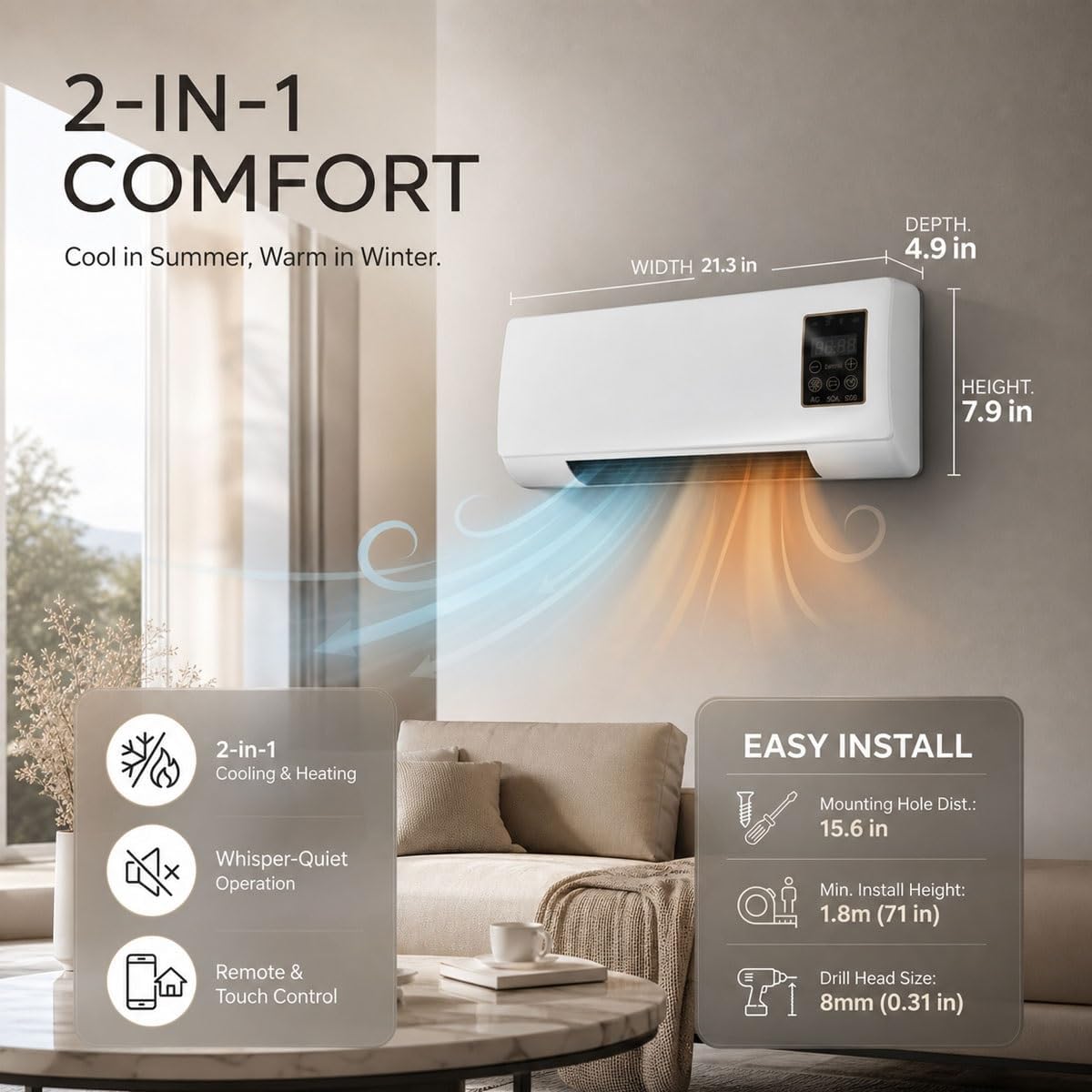مكيف هواء مثبت على الحائط، مرو - مراجعة Smart Garden Offices وسعره