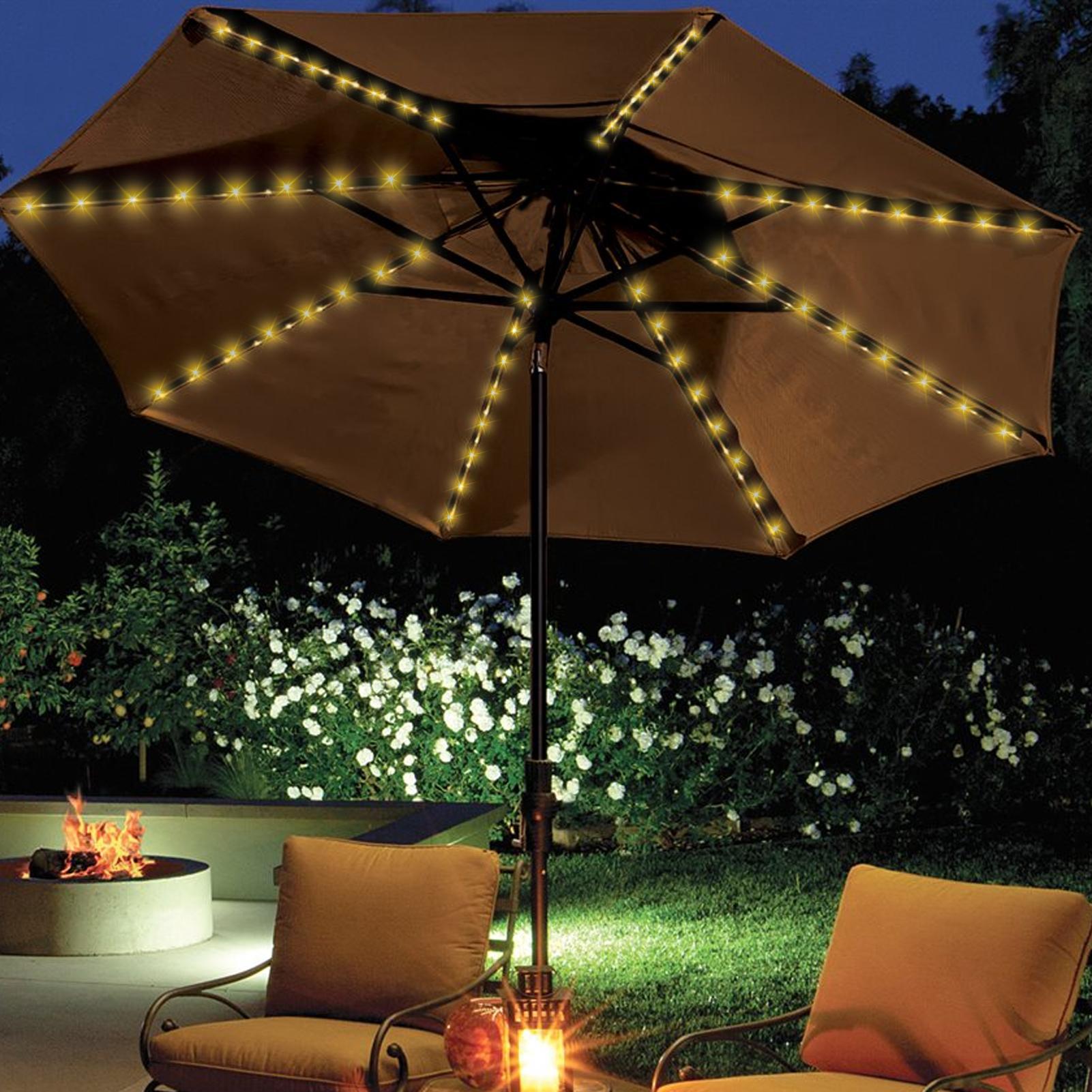 مصباح شمسي على شكل مظلة مع 104 - مراجعة Smart Garden Lamp وسعره