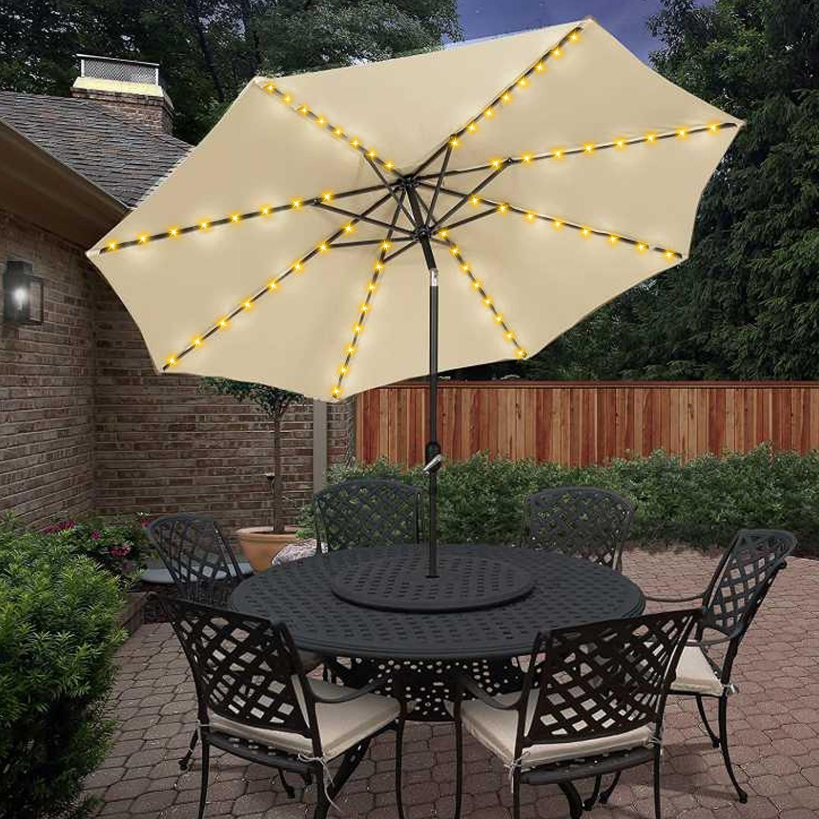 مصباح شمسي على شكل مظلة مع 104 - مراجعة Smart Garden Lamp وسعره