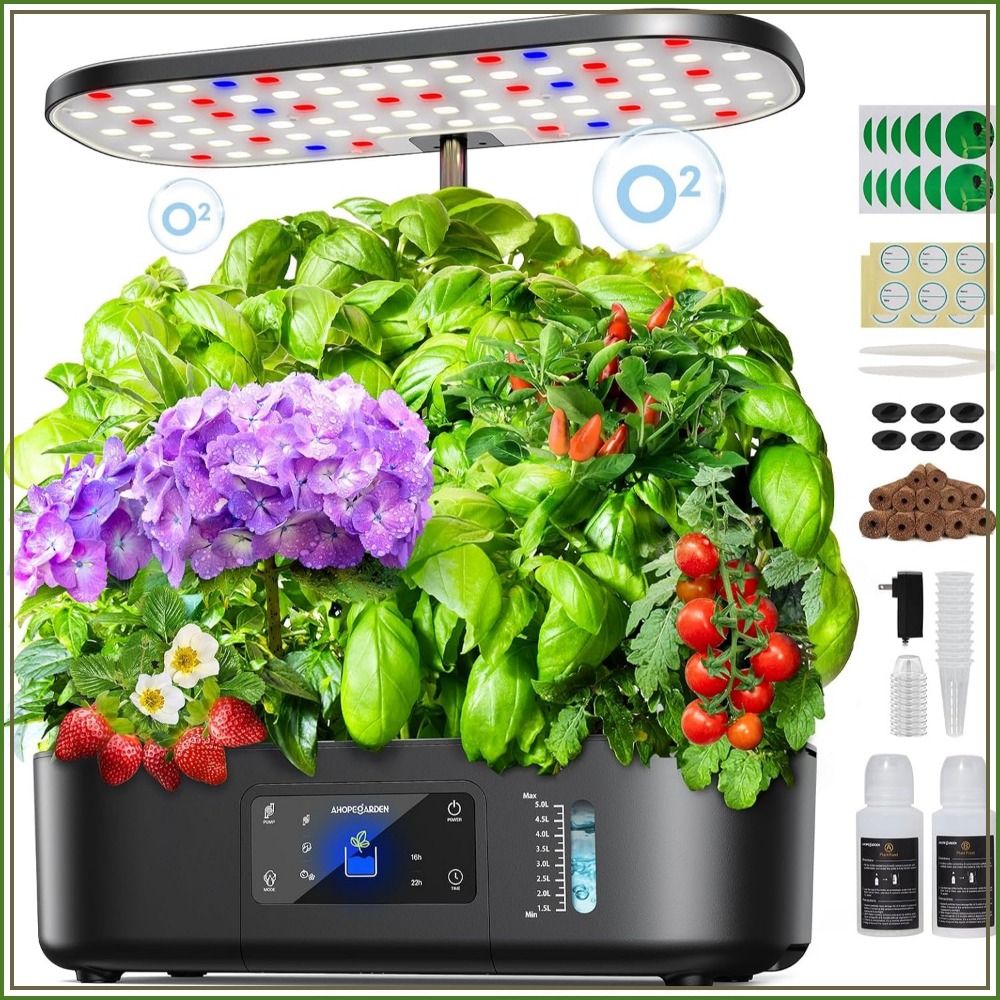حديقة داخلية هيدروبونية بـ 12  - مراجعة Hydroponic Grow Pod وسعره
